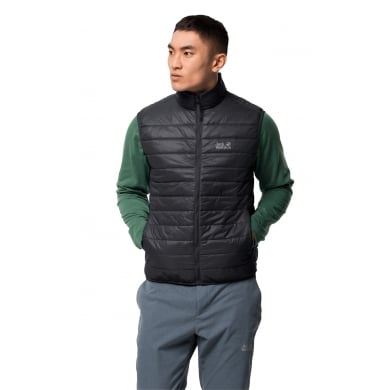 Jack Wolfskin Steppweste JWP (leicht, winddicht, warm wattiert) schwarz Herren